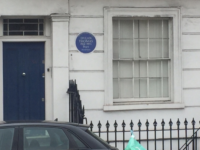Blue plaque for Dylan Thomas